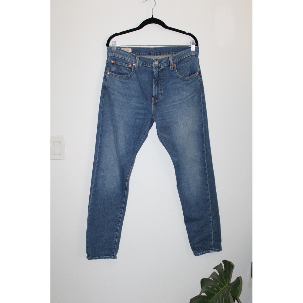 Levis 512 Slim Taper Mens Medium Wash Blue Denim Jeans 33x32 28833-1456
